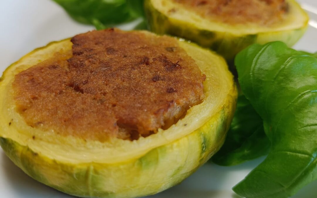 Zucchine tonde ripiene alla Magnani