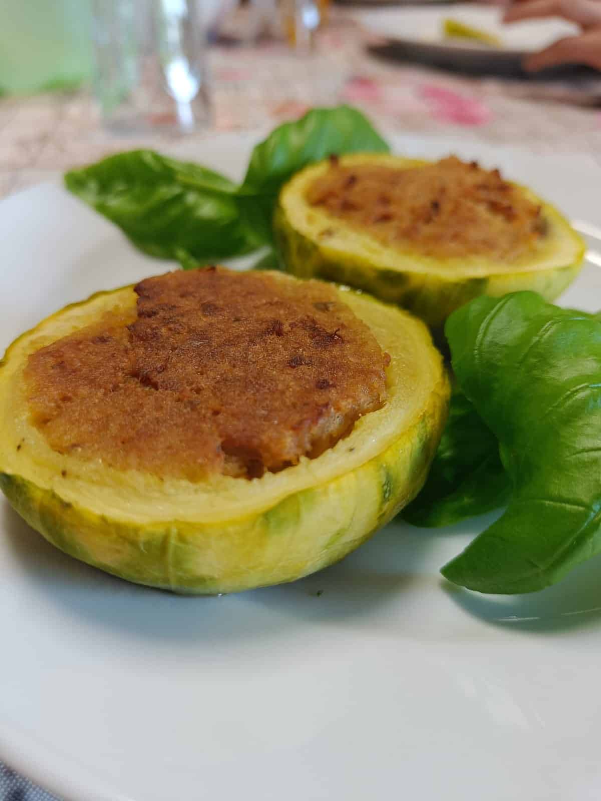 Zucchine Tonde Ripiene alla Magnani