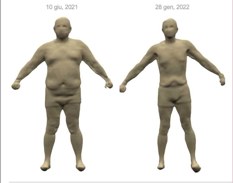 Scanner dimagrito 8 mesi